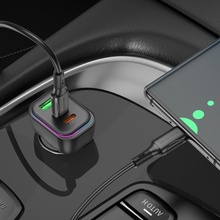 Автомобильное зарядное устройство BOROFONE BZ28C PD60W Black (6941991110870)