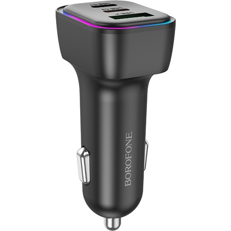 Автомобильное зарядное устройство BOROFONE BZ28C PD60W Black (6941991110870) Выходной разъем USB Type-C