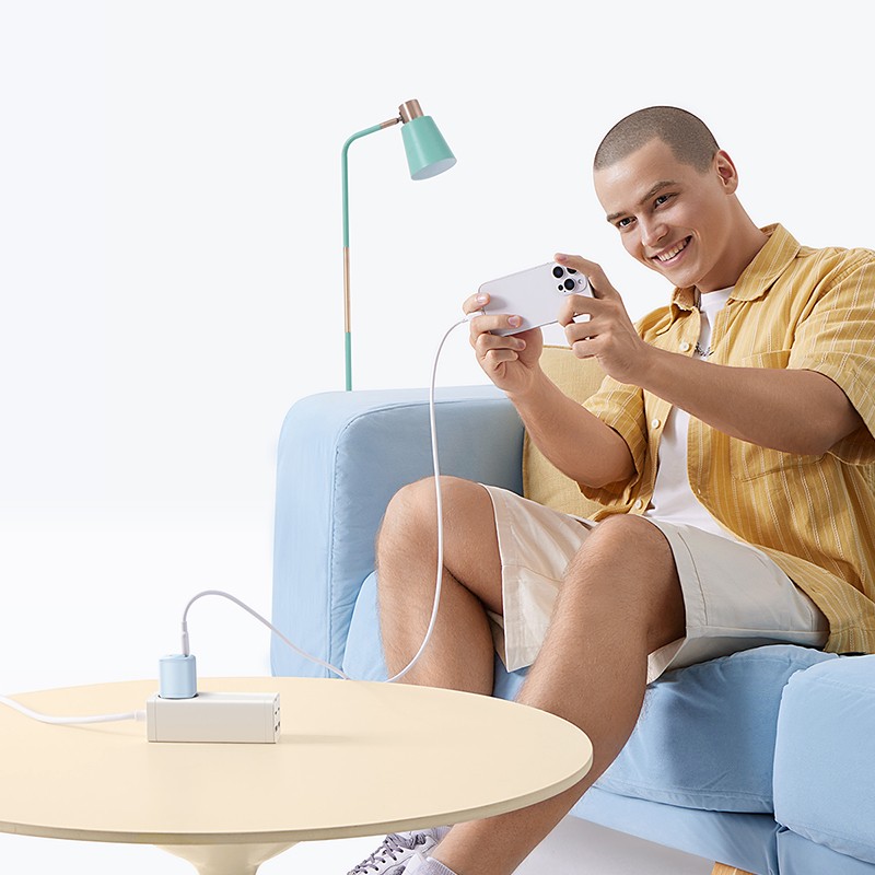 Покупка Зарядний пристрій BASEUS PicoGo GaN6 Pro Fast Charger 1C 45W Galaxy Blue (P10176800313-00)