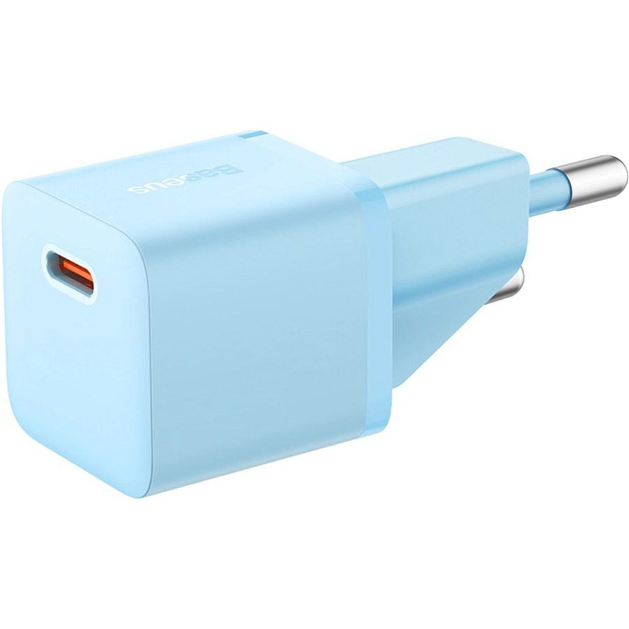 Сетевое зарядное устройство BASEUS GaN5 Fast Charger mini 1C 20W EU Blue (CCGN050103) Мощность 20