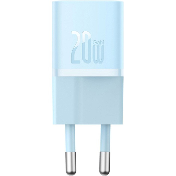 Сетевое зарядное устройство BASEUS GaN5 Fast Charger mini 1C 20W EU Blue (CCGN050103) Тип сетевое зарядное устройство