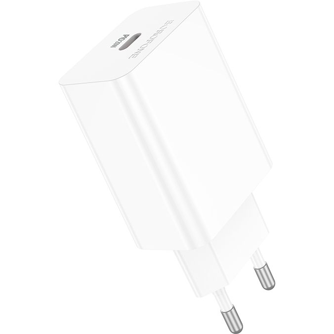 Сетевое зарядное устройство BOROFONE BA21A Pro Long journey single port PD20W charger White (6941991111402) Тип сетевое зарядное устройство
