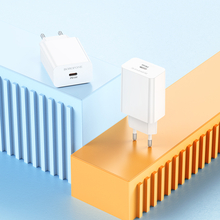 Сетевое зарядное устройство BOROFONE BA21A Pro Long journey single port PD20W charger White (6941991111402)