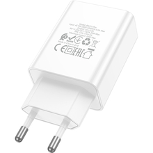Сетевое зарядное устройство BOROFONE BA21A Pro Long journey single port PD20W charger White (6941991111402)
