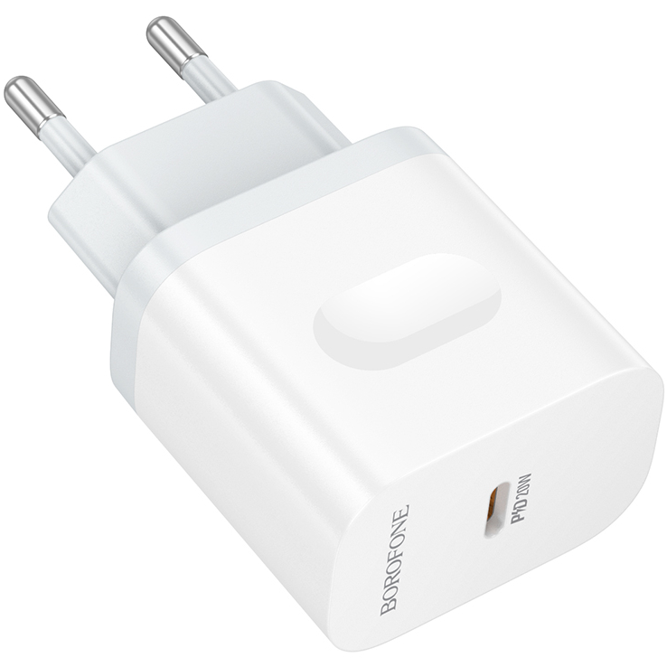 Сетевое зарядное устройство BOROFONE BA99A Breeze single port PD20W charger White (6941991121357) Выходной разъем USB Type-C