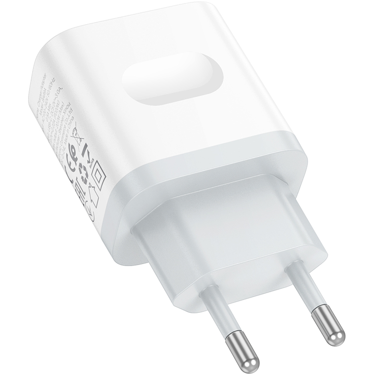 Внешний вид Сетевое зарядное устройство BOROFONE BA99A Breeze single port PD20W charger White (6941991121357)
