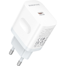 Сетевое зарядное устройство BOROFONE BA99A Breeze single port PD20W charger White (6941991121357)