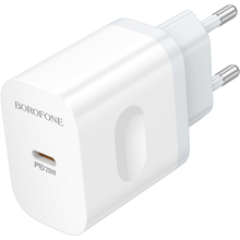 Сетевое зарядное устройство BOROFONE BA99A Breeze single port PD20W charger White (6941991121357)
