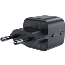 Сетевое зарядное устройство ACEFAST A77 mini PD30W GaN USB-C charger Black (6974316282662)