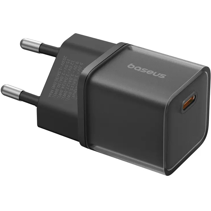 Зарядний пристрій BASEUS GaN5S Fast Charger 1C 30W EU Cluster Black (P10162504113-00) Потужність 30