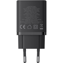 Сетевое зарядное устройство BASEUS Cube Fast Charger C+U 30W EU Cluster Black (P10111404113-00)