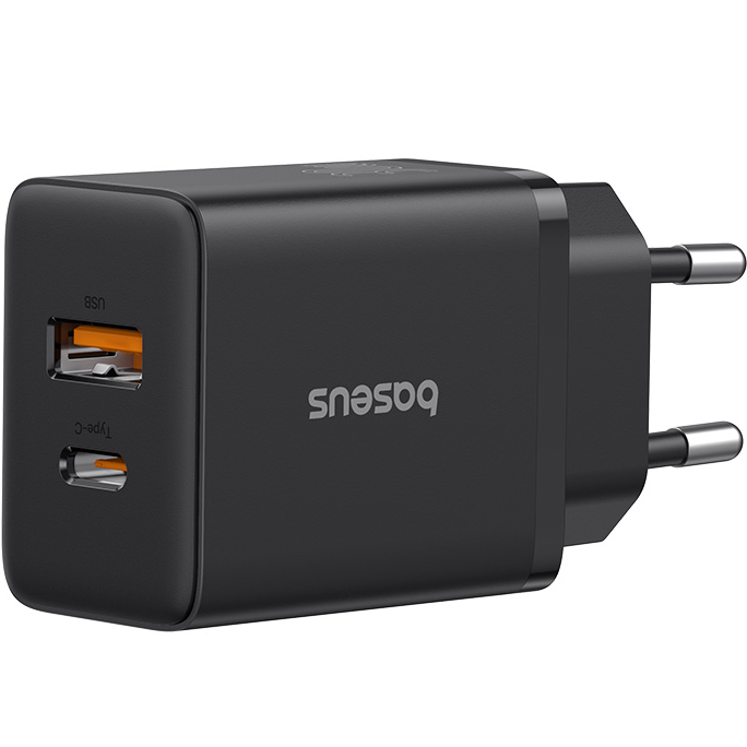 Сетевое зарядное устройство BASEUS Cube Fast Charger C+U 30W EU Cluster Black (P10111404113-00) Тип сетевое зарядное устройство