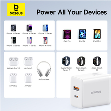 Сетевое зарядное устройство BASEUS Cube Fast Charger C+U 30W EU Moon White (P10111404213-00)