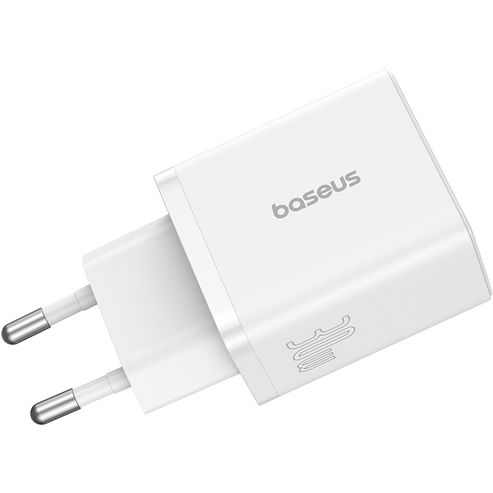 Сетевое зарядное устройство BASEUS Cube Fast Charger C+U 30W EU Moon White (P10111404213-00) Тип сетевое зарядное устройство