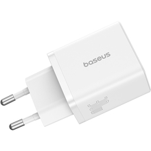 Сетевое зарядное устройство BASEUS Cube Fast Charger C+U 30W EU Moon White (P10111404213-00)
