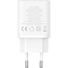 Сетевое зарядное устройство BASEUS Cube Fast Charger C+U 30W EU Moon White (P10111404213-00)