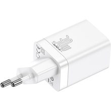 Сетевое зарядное устройство BASEUS Super Si Pro Quick Charger C+U 30W EU White (CCSUPP-E02)