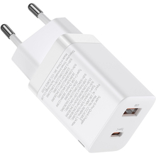 Сетевое зарядное устройство BASEUS Super Si Pro Quick Charger C+U 30W EU White (CCSUPP-E02)