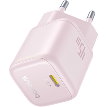 Сетевое зарядное устройство BASEUS PicoGo GaN Fast Charger 1C 45W EU Baby Pink (P10176800413-00)