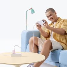 Сетевое зарядное устройство BASEUS PicoGo GaN Fast Charger 1C 45W EU Baby Pink (P10176800413-00)