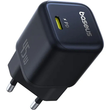 Сетевое зарядное устройство BASEUS PicoGo GaN Fast Charger 1C 45W EU Cosmic Black (P10176800123-00)