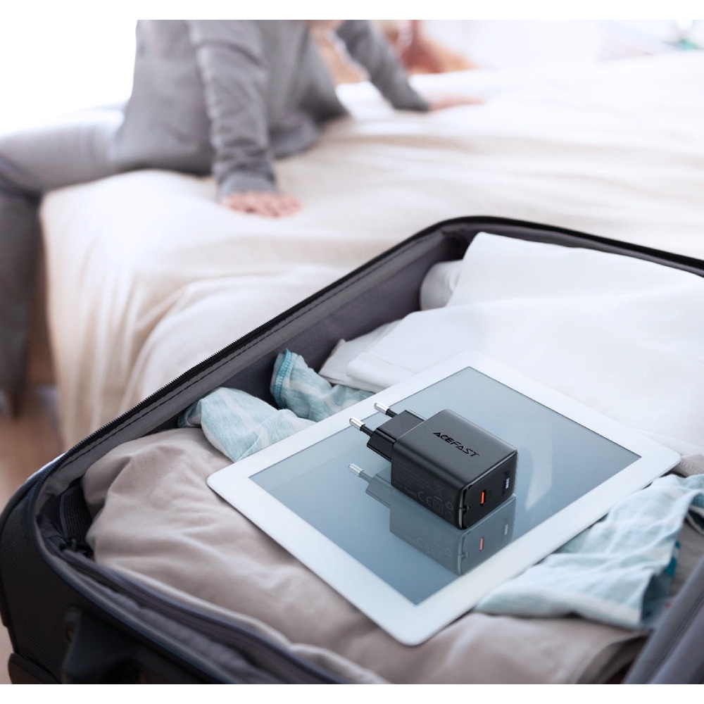 Заказать Сетевое зарядное устройство ACEFAST A1 PD20W Black (6974316280033)