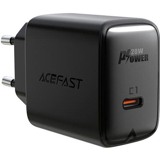 Сетевое зарядное устройство ACEFAST A1 PD20W Black (6974316280033)