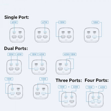 Сетевое зарядное устройство ESSAGER 67W GaN Black (ECT2AC-JYB0G-Z)