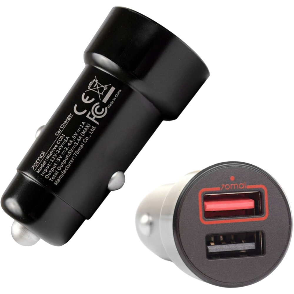 Автомобильное зарядное устройство 70MAI Dash Cam Accessory D1 (CC01)