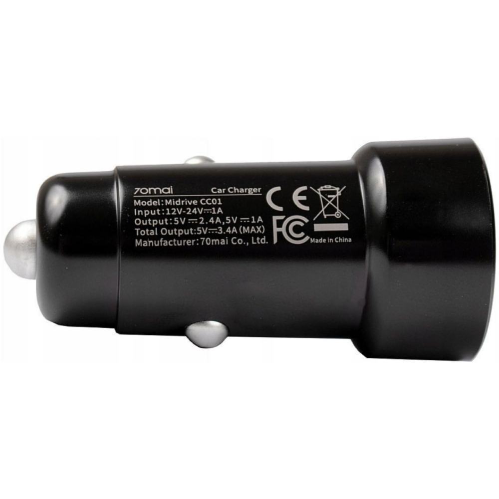 Автомобильное зарядное устройство 70MAI Dash Cam Accessory D1 (CC01) Тип автомобильное зарядное устройство