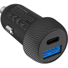 Автомобільний зарядний пристрій COLORWAY 2USB 35W Type-C PD 35W + QC3.0 Black (CW-CHA064PD-BK)