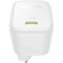 Сетевое зарядное устройство BASEUS PicoGo GaN Fast Charger Type-C 45W White (P10176800213-00)