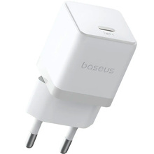 Мережевий зарядний пристрій BASEUS Palm Fast Charger Type-C 30W + кабель Type-C 1 м White (P10111605213-01)