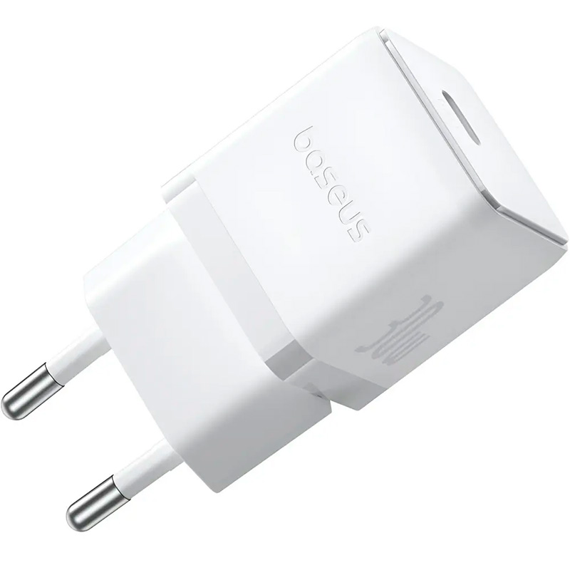 Мережевий зарядний пристрій BASEUS Palm Fast Charger Type-C 30W + кабель Type-C 1 м White (P10111605213-01) Кабель знімний