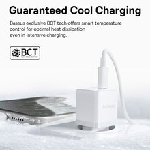 Зарядний пристрій BASEUS Palm Fast Charger Type-C+USB 30W White (P1011160A213-00)