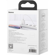Зарядний пристрій BASEUS Super Silicone Quick Charger 30W Type-C White (CCSUP-J02)