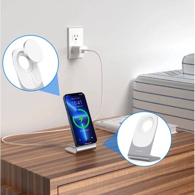 Бездротовий зарядний пристрій CHOETECH T518-F+H046 Кабель незнімний