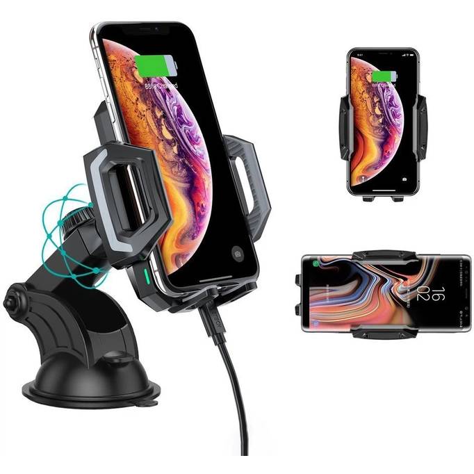 Автомобільний зарядний пристрій CHOETECH T521-F Кількість бездротових зон 1