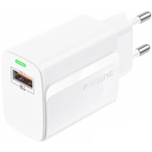 Зарядний пристрій FONENG EU64 USB-A Charger (EU64-CH-W) Потужність 18