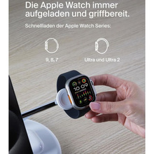 Беспроводное зарядное устройство BELKIN Magnetic Adjustable Pad Qi2 3в1 15Вт White (WIZ023VFWH)