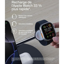 Беспроводное зарядное устройство BELKIN Magnetic Pad Qi2 3в1 15Вт Black (WIZ032KQBK)