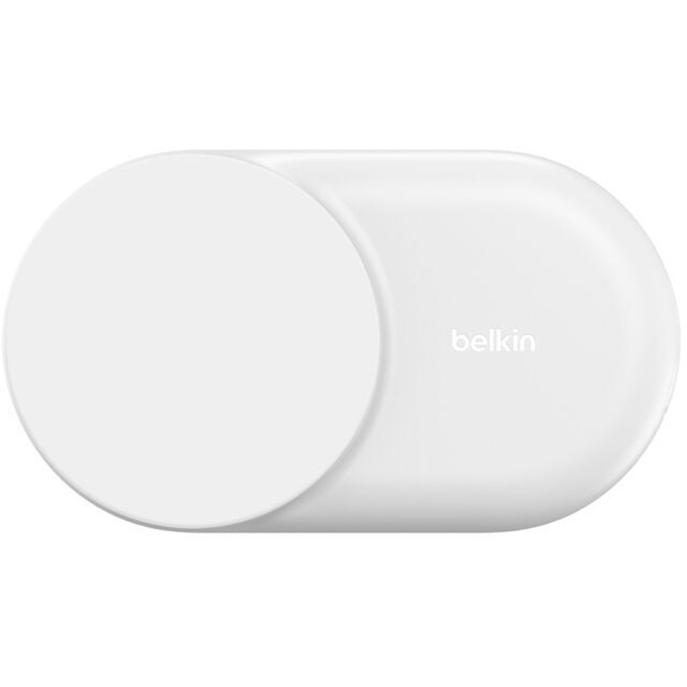 Беспроводное зарядное устройство BELKIN UltraCharge Foldable Magnetic Charging 2в1 25Вт White (WIZ039KQWH) Кабель съемный