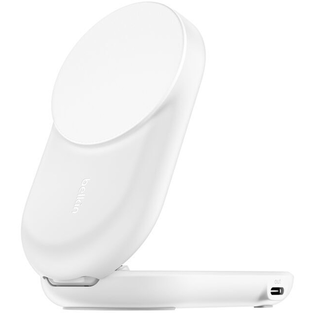 Беспроводное зарядное устройство BELKIN UltraCharge Foldable Magnetic Charging 2в1 25Вт White (WIZ039KQWH)