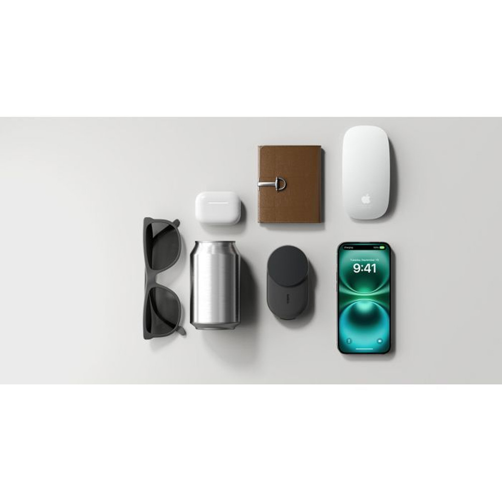 Внешний вид Беспроводное зарядное устройство BELKIN UltraCharge Foldable Magnetic Charging 25Вт 2в1 Black (WIZ039KQBK)