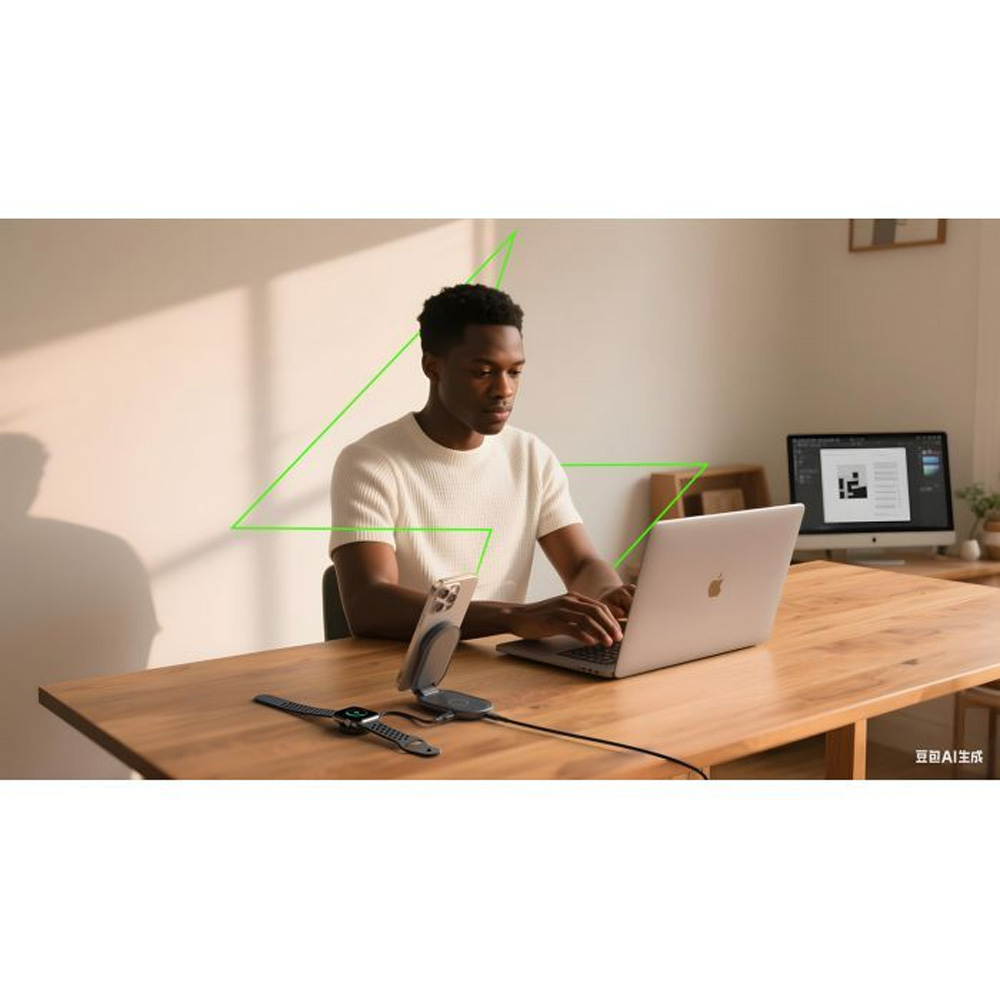 Беспроводное зарядное устройство BELKIN UltraCharge Foldable Magnetic Charging 25Вт 2в1 Black (WIZ039KQBK) Мощность 25