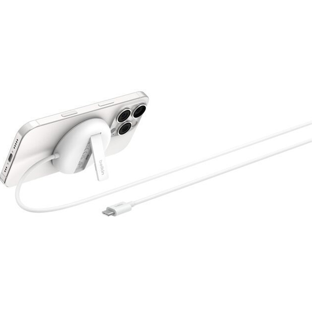 Заказать Беспроводное зарядное устройство BELKIN UltraCharge Magnetic Kickstand 15Вт White (WIA011HQWH)