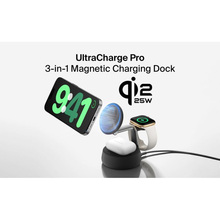 Беспроводное зарядное устройство BELKIN UltraCharge Pro 3в1 Magnetic Charging Dock 25Вт Charcoal Black (WIZ040KQCH)