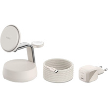 Беспроводное зарядное устройство BELKIN UltraCharge Pro 3в1 Magnetic Charging Dock 25Вт Sand (WIZ040KQSD)