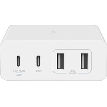 Сетевое зарядное устройство BELKIN 2хUSB-С GAN PD PPS/2хUSB-A 108Вт White (WCH010VFWH)