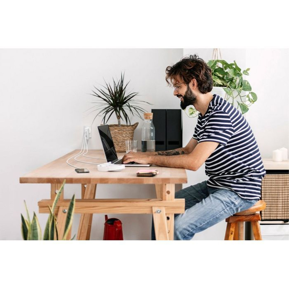 Сетевое зарядное устройство BELKIN 3хUSB-С GAN PD PPS USB-A 140Вт White (WCH014BTWH) Тип сетевое зарядное устройство